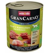 GranCarno Adult králik + bylinky 800g