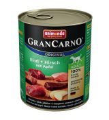 GranCarno Adult hovädzie a jeleň s jablkami 800g