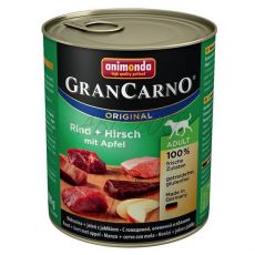 GranCarno Adult hovädzie a jeleň s jablkami 800g