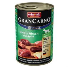 GranCarno Adult hovädzie a jeleň s jablkami 400g