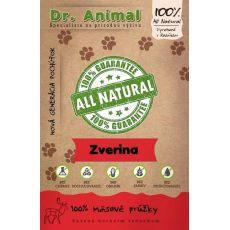 Dr. Animal zverina mäsové prúžky 80g