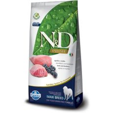 N&D GF Adult medium & maxi, lamb & blueberry 12 kg