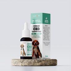 Olej konopný CBD 10% 10 ml - pre stredné psy od 12 kg do 22 kg