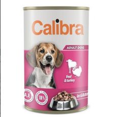 Calibra Adult Teľacie & morčacie v omáčke 1240 g