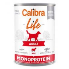 Calibra Dog Life konz. Adult Beef with carrots 400g