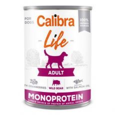 Calibra Dog Life  konz.Adult Wild boar with cran. 400g