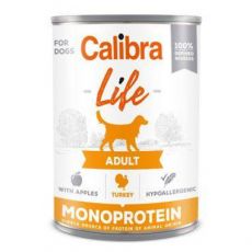 Calibra Dog Life konz.Adult Turkey with apples 400g