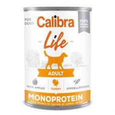 Calibra Dog Life konz.Adult Turkey with apples 400g