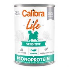 Calibra Dog Life konz. Sensitive Salmon with rice 400g