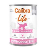 Calibra Dog Life konz. Puppy&Junior Chicken&rice 400g